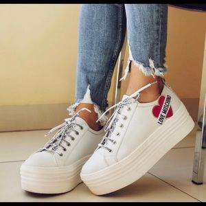 LOVE MOSCHINO platform sneakers! Size 38